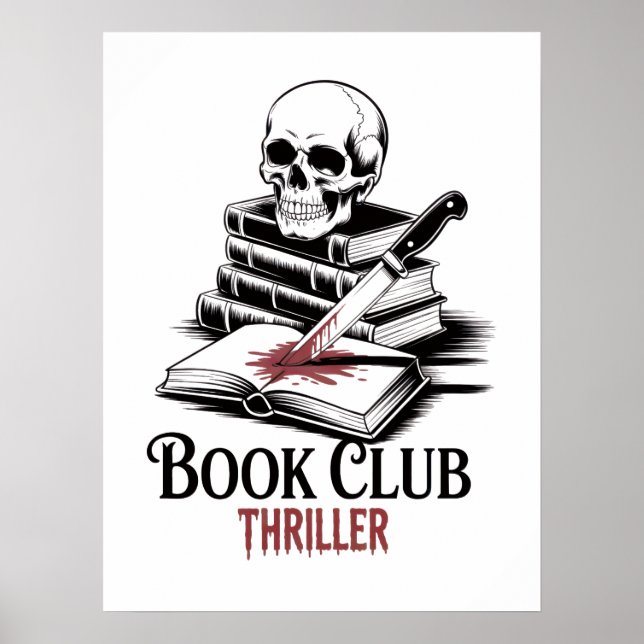 Poster Thriller do Clube do Livro (Frente)