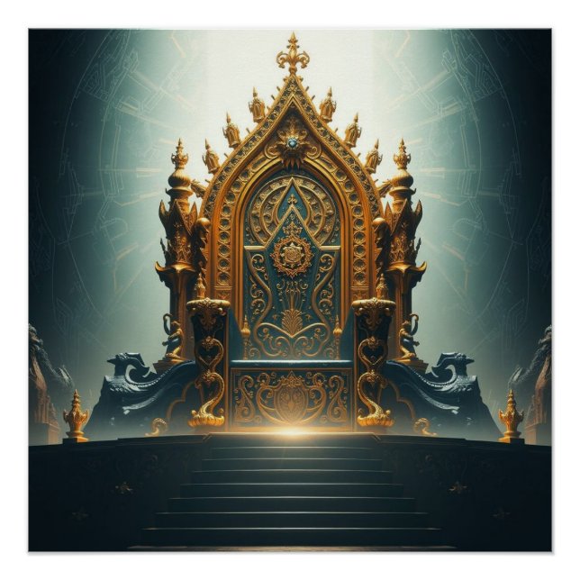 Pôster „Thron der Götter – Sitz der himmlischen Macht“ (Frente)