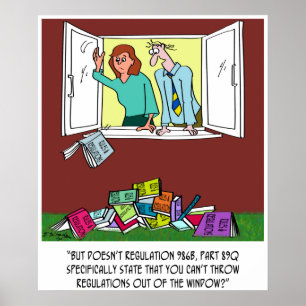 Poster Throwing Regulations out the Window