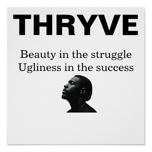 PÔSTER THRYVE ABOVE (Frente)