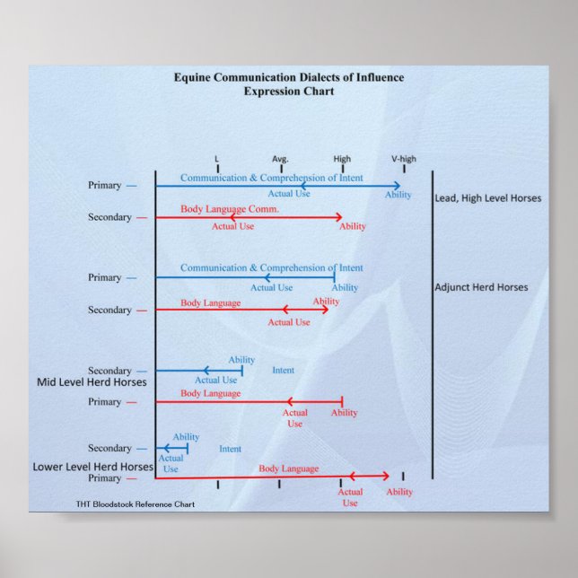 Pôster THTBloodstock Equine Communication Chart (Frente)