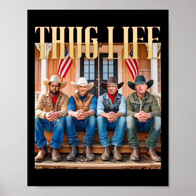 Poster Thug Life Trump Vance Kennedy Elon 1 (Frente)