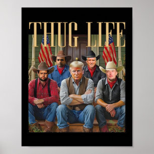 Poster Thug Trump Vance Kennedy Elon Para O Gráfico Da Vi