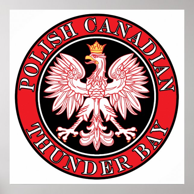 Pôster Thunder Bay Polonesa Águia Canadiana (Frente)