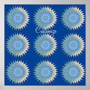 Poster Thunder_Cove do Flor do Blossom de Mandala Lotus