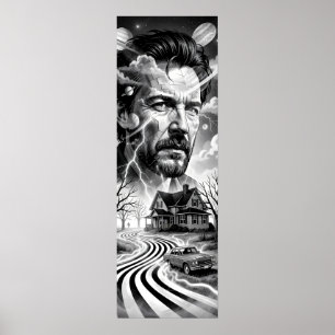 Pôster Thunder Road Dreamscape em Noir