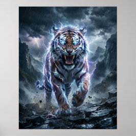 Poster Thunder Tiger Tempestade Dividir