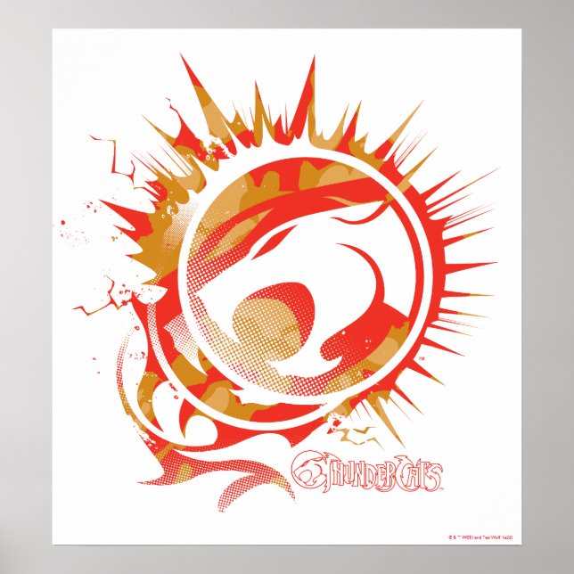 Poster ThunderCats | Gráfico de logotipos explosivos (Frente)