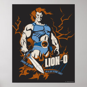 Poster ThunderCats Lion-O - Gráfico elétrico