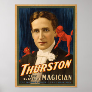 Pôster Thurston, diabo que diz lhe a mágica dos segredos