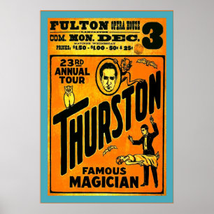 Poster Thurston, famosa maga ~ Vintage Magika