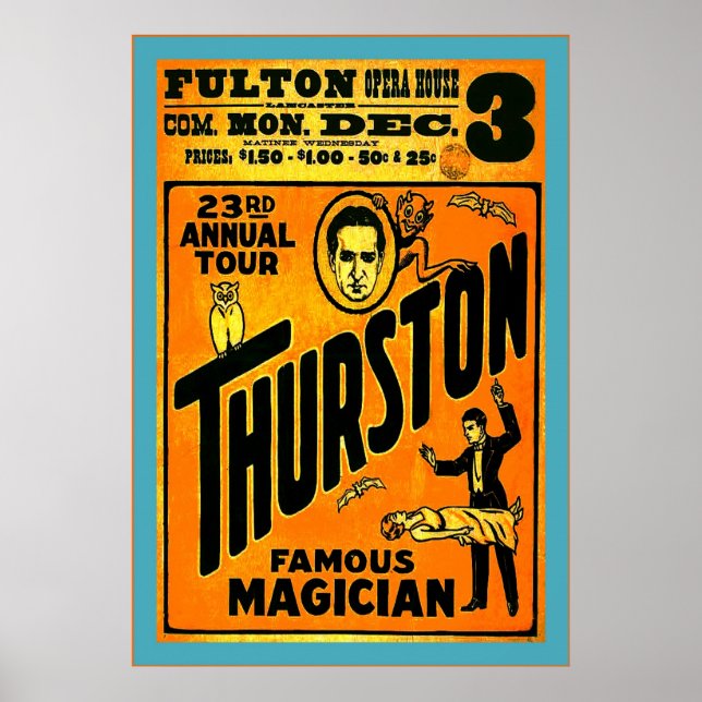 Poster Thurston, famosa maga ~ Vintage Magika (Frente)