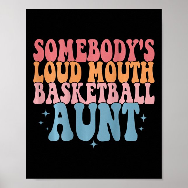 Poster Tia Basketb de Boca Larga de Alguém Bonito (Frente)