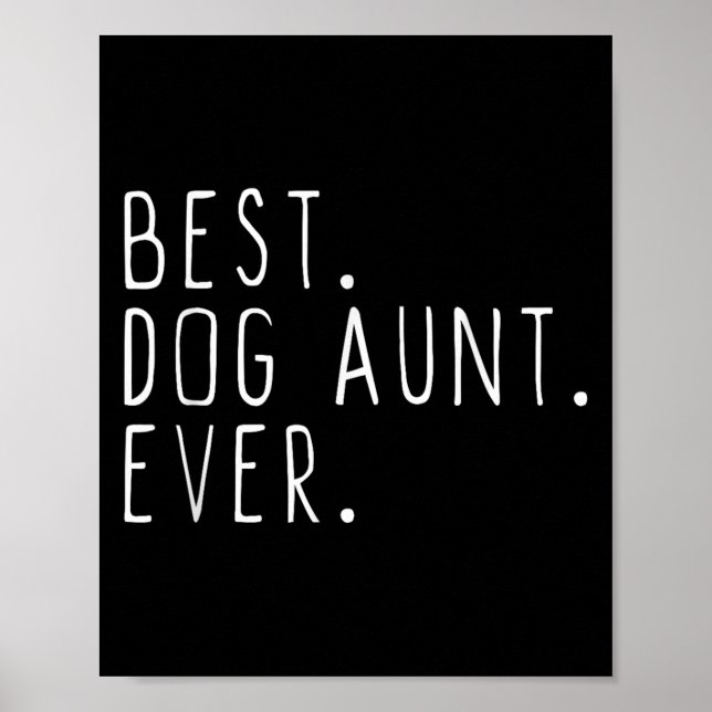 Poster Tia de cachorro sempre fofa engraçada  (Frente)