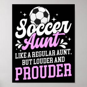 Poster Tia de Futebol de uma Tia de Jogador de Futebol De