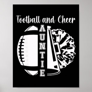 Poster Tia de Futebol e Cheerleader de Futebol e Pl