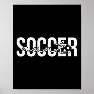 Poster Tia de Futebol Tia Orgulhosa de um Jogador de Fute