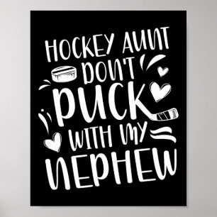 Poster Tia de Hockey de um Jogador de Hockey Tia de Hocke