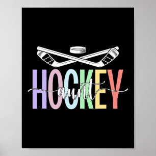 Poster Tia de Hóquei no Gelo Boho Jogadora de Hóquei Tia 