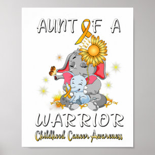 Poster Tia de um Elefante Guerreiro Infância Lutador Cont