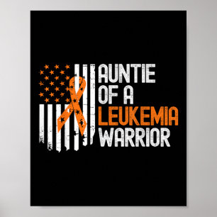 Poster Tia de um Guerreiro contra a Leucemia Conscientiza