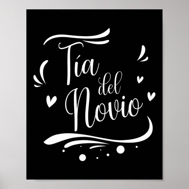 Poster Tia Del Novio, Tia Espanhola Do Casamento Do Groom (Frente)