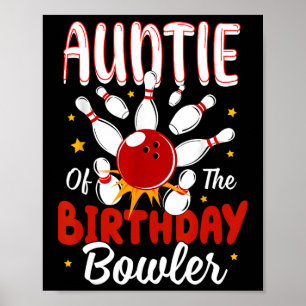Poster Tia Do Birthday Bowler Kid Party Ce
