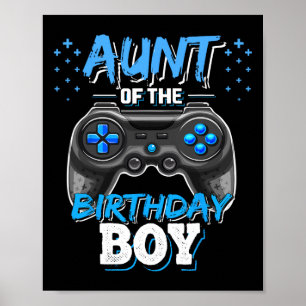 Poster Tia Do Garoto De Aniversário Que Corresponde Ao Jo