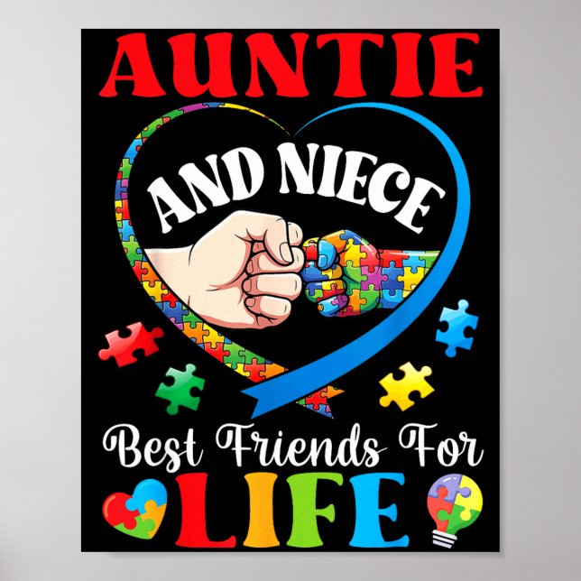 Poster Tia e Sobrinha Melhores Amigas Para a Vida Suporte (Frente)