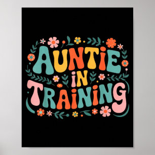 Poster Tia Em Treinamento Camisa De Tia Para Trabalho De 