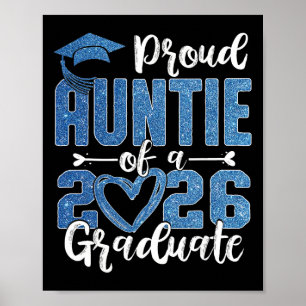 Poster Tia Orgulhosa De Um Graduado Senior Da Turma De 20