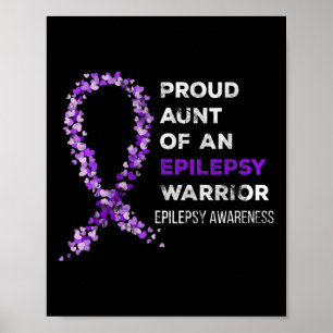 Poster Tia Orgulhosa De Um Guerreiro Contra a Epilepsia C
