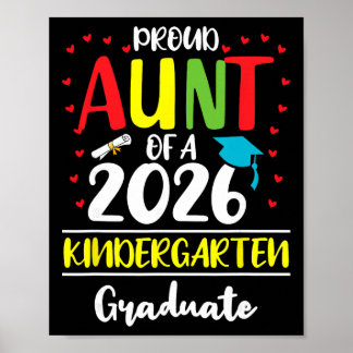Poster Tia Orgulhosa Engraçada De Um Graduado Do Jardim D