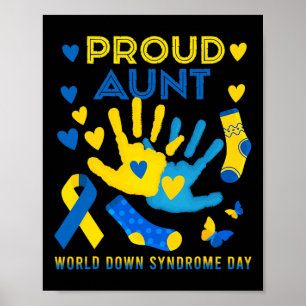 Poster Tia Orgulhosa T21 Dia de Sensibilização para a Sín