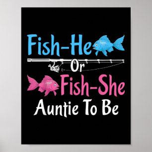 Poster Tia Peixe-ele ou Peixe-ela Para Revelar o Gênero d