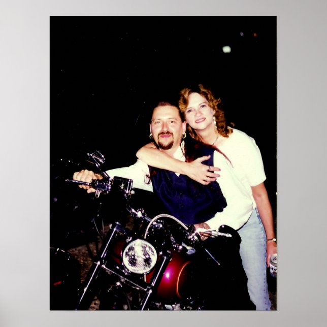 Poster Tia Sharon em Harley (Frente)