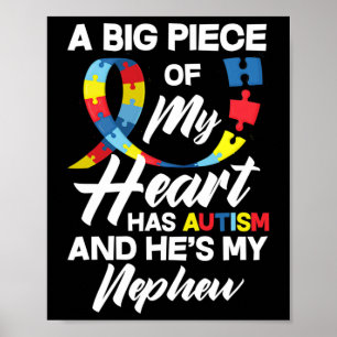 Poster Tia Tio Autista Sobrinho Autismo Awa