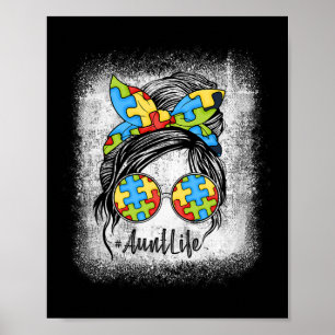 Poster Tia Vida Autismo Sensibilização Mensagem Bun Bleac