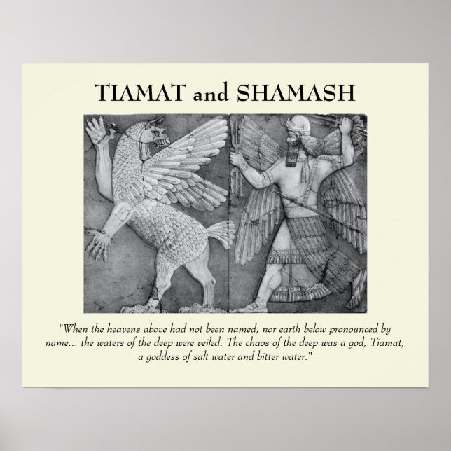 Poster Tiamat e Shamash (Frente)