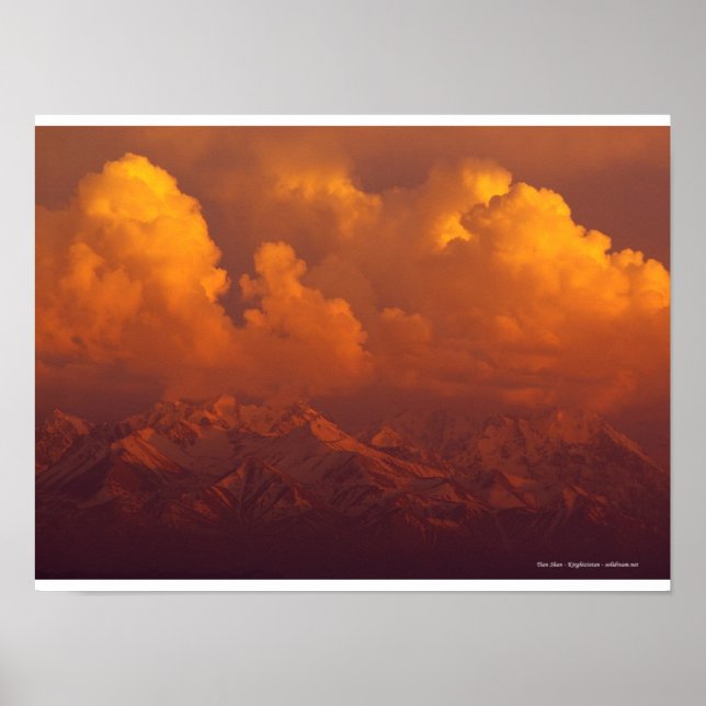 Poster Tian Shan, Cazaquistão (Frente)