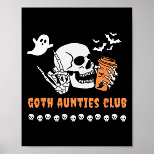 Poster Tias Góthicas Clube Tia Halloween Assustador Gótic