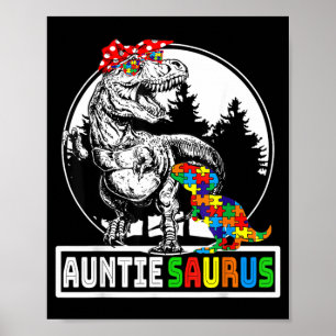 Poster TiaSaurs T rex Dinossauro Tia Saurus Autismo