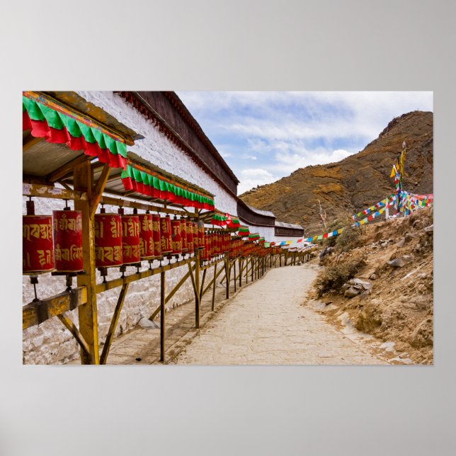 Poster Tibet, Shigatse - Mosteiro de Tashilumpo (Frente)