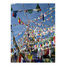 Tibetan Buddhist Prayer Flags Photo