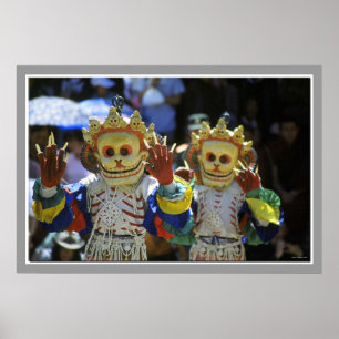 Pôster Tibetano Monk Dancers