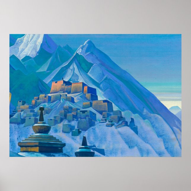 Poster Tibete, Himalaia, por Nicholas Roerich (Frente)