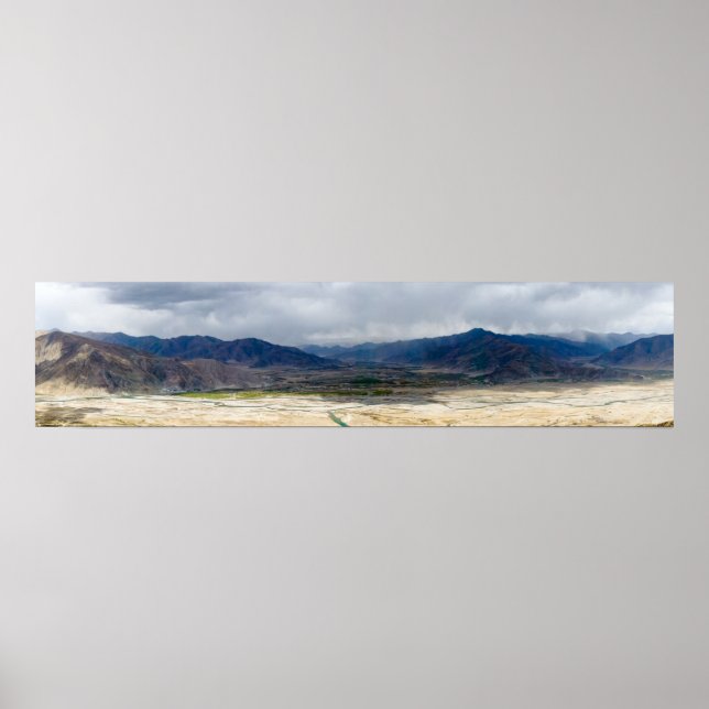 Poster Tibete - mosteiro budista de Ganden (Frente)