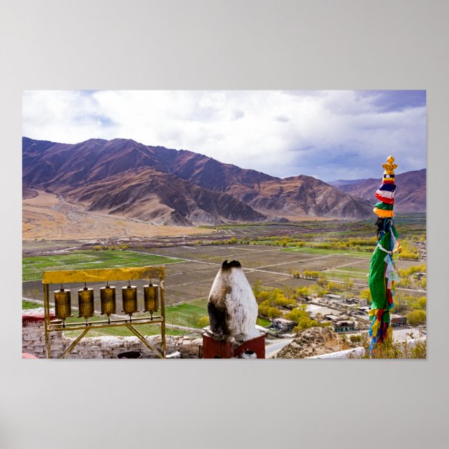 Poster Tibete - Palácio de Yumbulakhang (Frente)