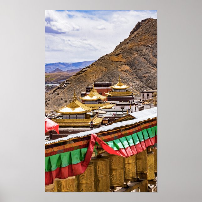 Poster Tibete, Shigatse - Mosteiro de Tashilumpo (Frente)