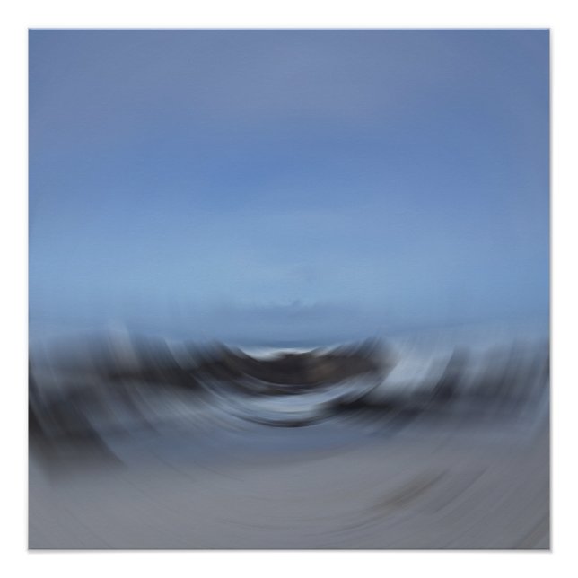 Pôster Tidal Flow Abstrato Art (Frente)